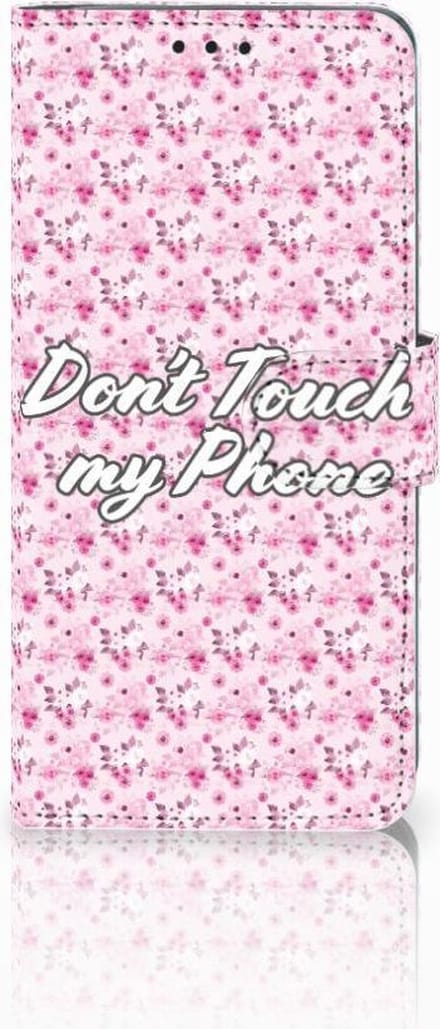 Huawei P30 Pro Portemonnee Hoesje Flowers Pink DTMP