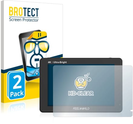 BROTECT - Screenprotector voor Feelworld LUT7 7" - Folie Beschermfolie transparant 2 Stuks