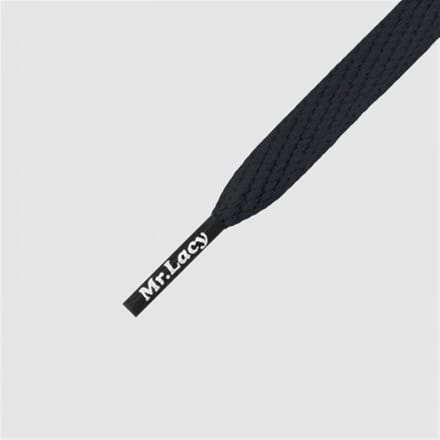 Mr. Lacy  - Schoenveters - Veters - Sneakerveters - Smallies - Plat - Zwart - Lengte 90 cm