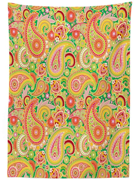 ABAKUHAUS Paisley tafelkleed 140x240 cm – satijn, wasbaar