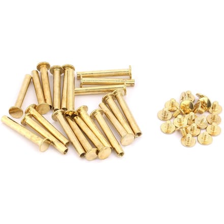 20 stuks M5 Platte Kop Boek Album Klinknagels Schroef Set DIY Ambachtelijke Klinknagel (M5*35)