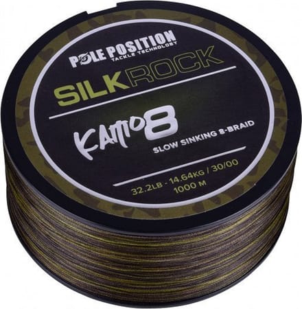 Pole Position - Silkrock - Kamo - 8 Braid - 1000m -0.26mm 6.45kg - Gevlochtenlijn