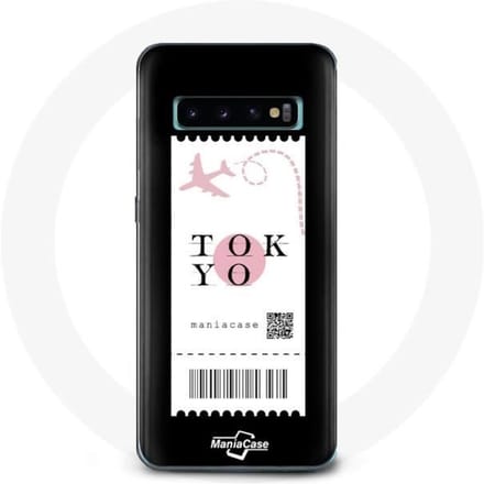 Coque pour Samsung Galaxy S10 Plus Billet d'avion Tokyo Japon