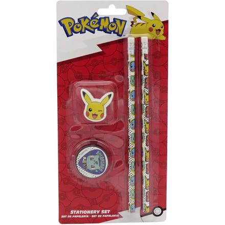 Pokémon - Pokémon Starters 4st schrijfwaren set