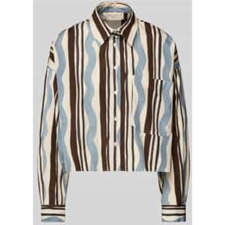 Regular fit blouse met overhemdkraag, model 'RAGTIME'