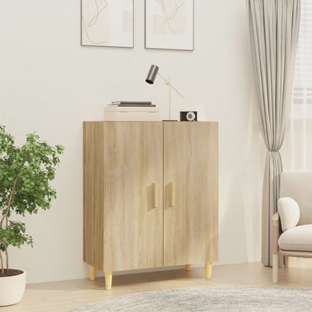 vidaXL - Dressoir - 70x34x90 - cm - bewerkt - hout - sonoma - eikenkleurig