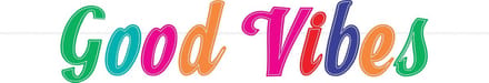 Amscan Banner Good Vibes 167 Cm Wit