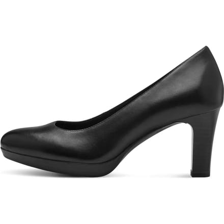 Tamaris leren dames pumps zwart - Maat 39