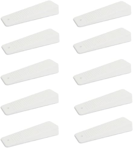 Deurwiggen - 10 Stuks van Hoge Kwaliteit en Duurzame Rubberen Beschermer - Witte Deurstopper