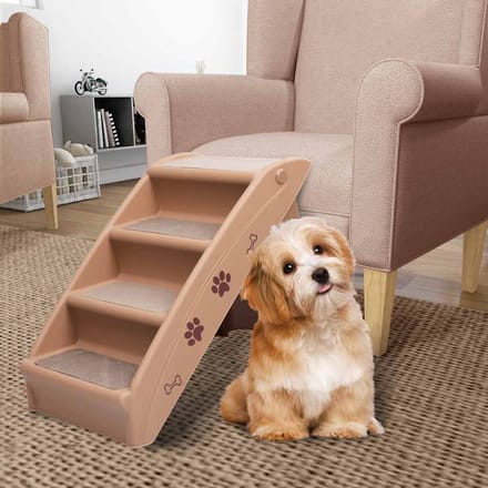 vidaXL - Hondentrap - inklapbaar - 62x40x49,5 - cm - bruin