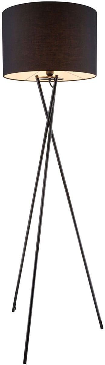Globo - vloerlamp - Gustav - zwart - metaal - Ø 62cm - E27 - 24686