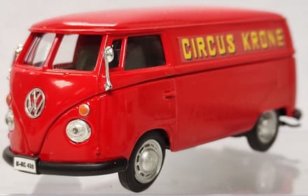Cararama-Hongwell Volkswagen Samba - Modelauto - Schaal 1:43 - Rood