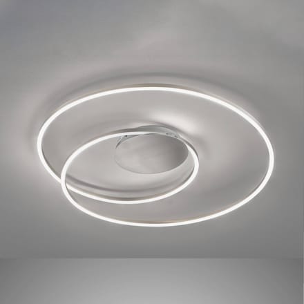 Fischer & Honsel Holy - Moderne plafondlamp - LED 38W - Ø 68cm - Dimbaar - Instelbaar warm tot koel wit licht - Zilver