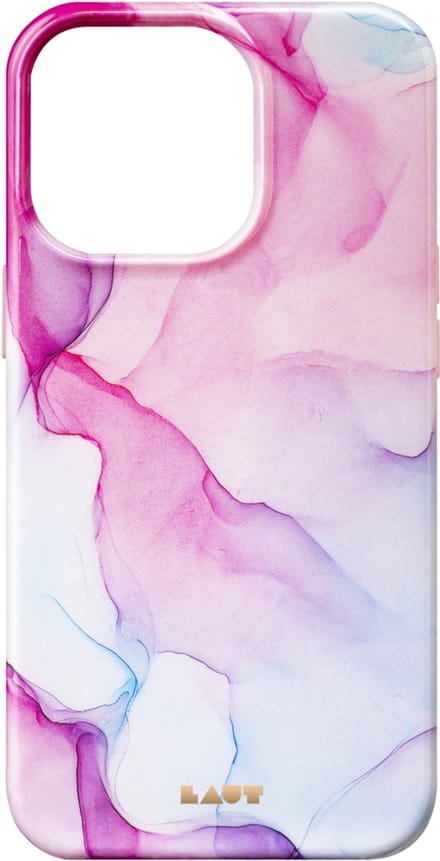 Laut Huex Ink natuursteen hoesje voor iPhone 13 Pro Max - roze
