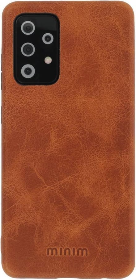 Minim Samsung Galaxy A52 / A52S Hoesje Back Cover Hoesje Cognac