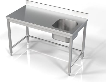 Combisteel 700 Spoeltafel 1 Rechts 1400 7812.0615 - Horeca & Professioneel