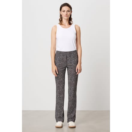 TRVL DRSS Tweed Print Long Basic Pants Ink Blue Maat: XS | Pantalons Outlet | Dames | Blauw