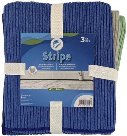 Flipper Microvezeldweilen Geweven Stripe - 60 x 70 cm - 3 stuks
