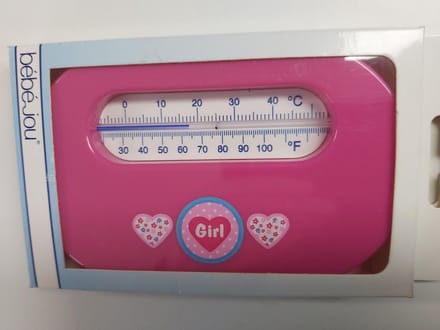 Bébé-jou - Kamer themometer - Fuchia - Girl