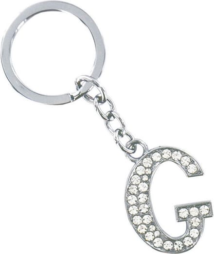 Sleutelhanger Diamant Letter - G