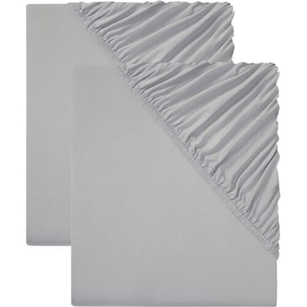 LIVARNO HOME 2 jersey hoeslakens 180-200 x 200 cm (Grijs)