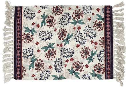 Clayre & Eef Vloerkleed Beige Katoen