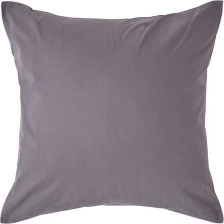 Homescapes Kussensloop 40x40 cm – Donkergrijs – 100% Egyptisch Perkal Katoen – 200 TC