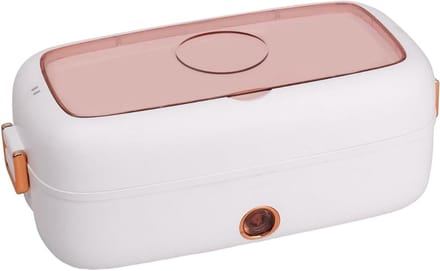 Zelfverwarmende lunchbox - Voedselwarmer USB - Warme maaltijden onderweg - Snelle instelbare verwarming - 800 ml - Wit