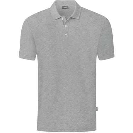 Jako Organic Polo Heren - Lichtgrijs Gemeleerd | Maat: S