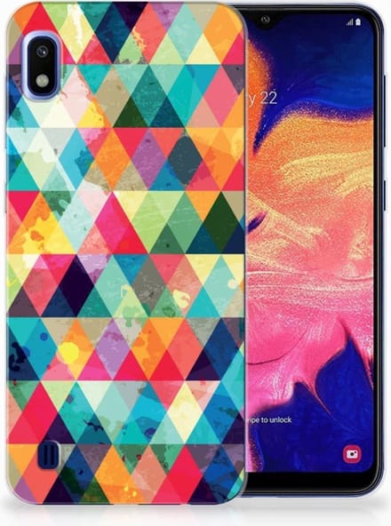 Back Cover voor Samsung Galaxy A10 TPU bumper Geruit