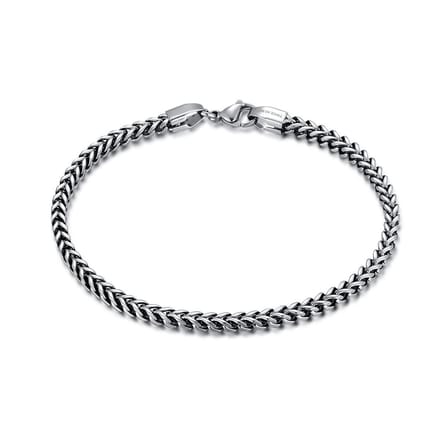 Twice As Nice Armband in edelstaal, kubusvormig gourmet 21cm