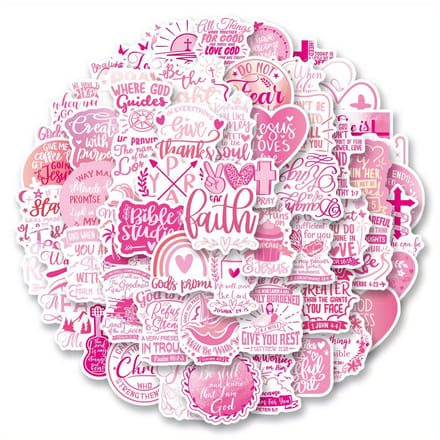 VANDAAG VERZONDEN - Stickers - 62 stuks - Bible Journaling - Christelijk - Bijbel - Bijbeltekst