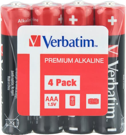 Verbatim Batterij - 4 x AAA / LR03 - Alkaline
