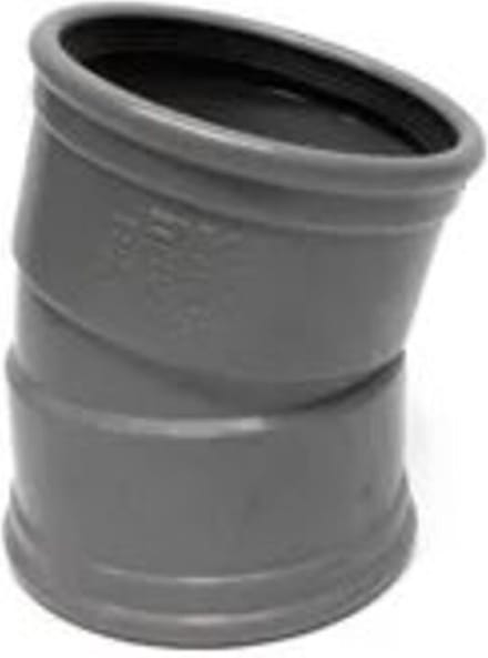 Afvoer pvc manchet - Bocht 15° - 2x mof - 160mm