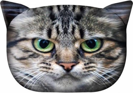 Bertoni - kussen - Knuffelkussen met kat motief Sierkussen met verborgen ritssluiting en vulling Kussen