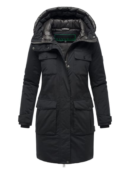 Navahoo Eissturm dames wintermantel met capuchon en fleecevoering