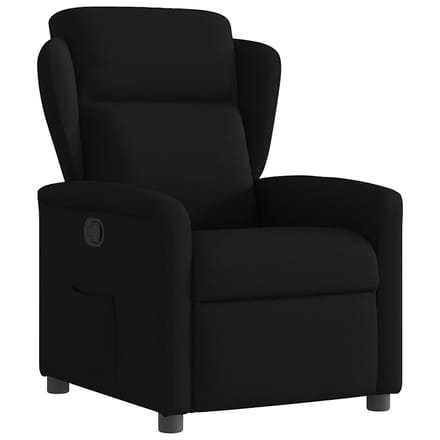 vidaXL - Fauteuil - verstelbaar - stof - zwart