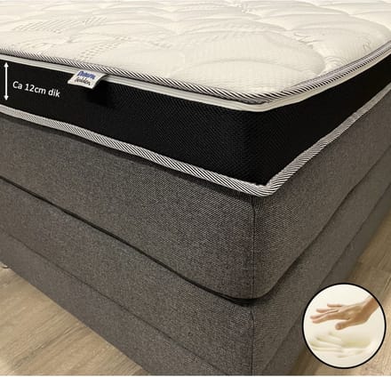 Hilton Hotel Topper - 200x200 - ZACHT - Nasa Traagschuim - ca. 12 cm dik - Cool & Fresh