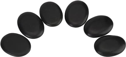 12-Delige Set Basalt Massage Stenen voor Warme Ontspanning en Wellness
