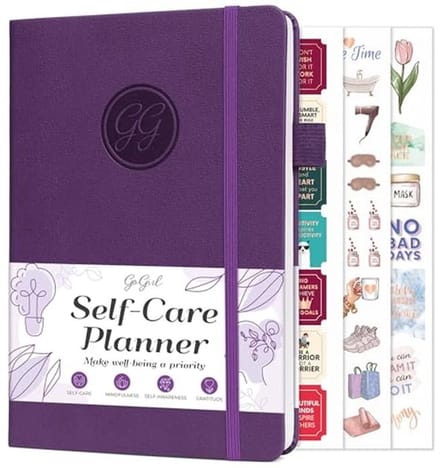 Zelfzorg Journal - Compact Paars (13,5 cm x 19,6 cm) - Verbeter je welzijn