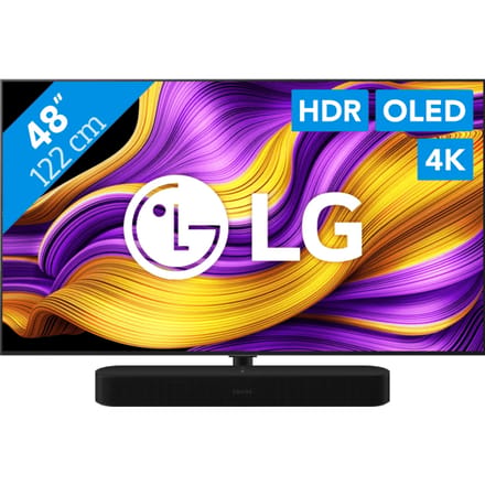 LG 48" OLED EVO G56 4K (2025) + Sonos Beam Gen2 Zwart