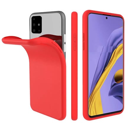 Nano Silicone backcover hoesje Geschikt Voor Samsung Galaxy A71 - Rood