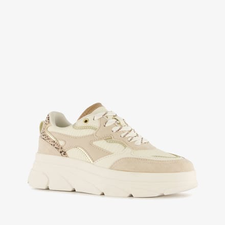 Blue Box dames sneakers beige - Maat 41 - Uitneembare zool