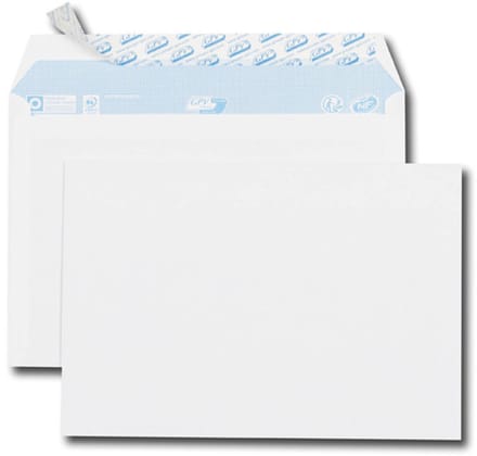 GPV envelop, 162x229 mm, wit, z. venster, 80 g/m2, zelfkl., 70 st