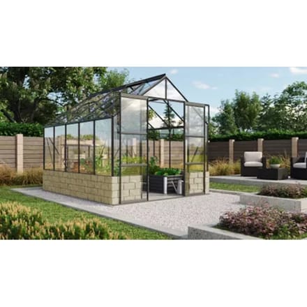 Vitavia Tuinkas Cassandra 8300 - Veiligheidsglas 3mm - Zwart - 257x323x249cm