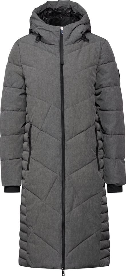 Street One Lange teflon jas - frost grey melange - maat 40