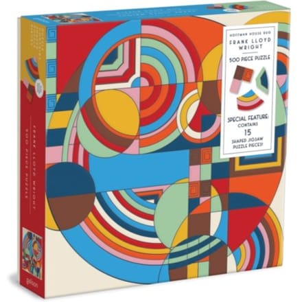 Frank Lloyd Wright Hoffman House Rug 500 Piece Puzzle With Shaped Pieces - Galison