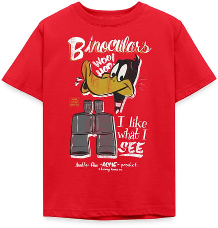 Looney Tunes Daffy Duck Binoculars T-Shirt Kinderen