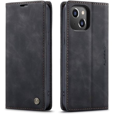 CaseMe Luxe bookcase geschikt voor Apple iPhone 13 - zwart
