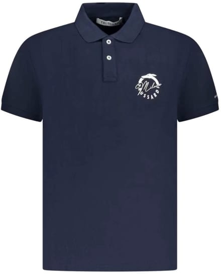 TRUSSARDI T-shirt Polo Donkerblauw Maat L